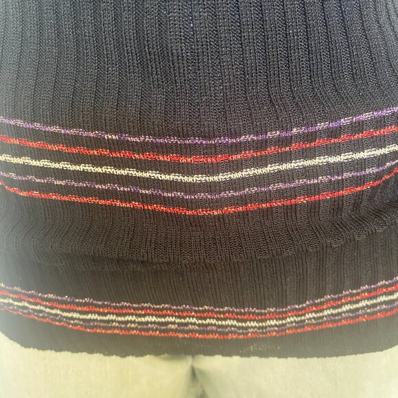 Beautiful And Unique Satin And Knit Blouse Made In Italy - Picture 7 of 8